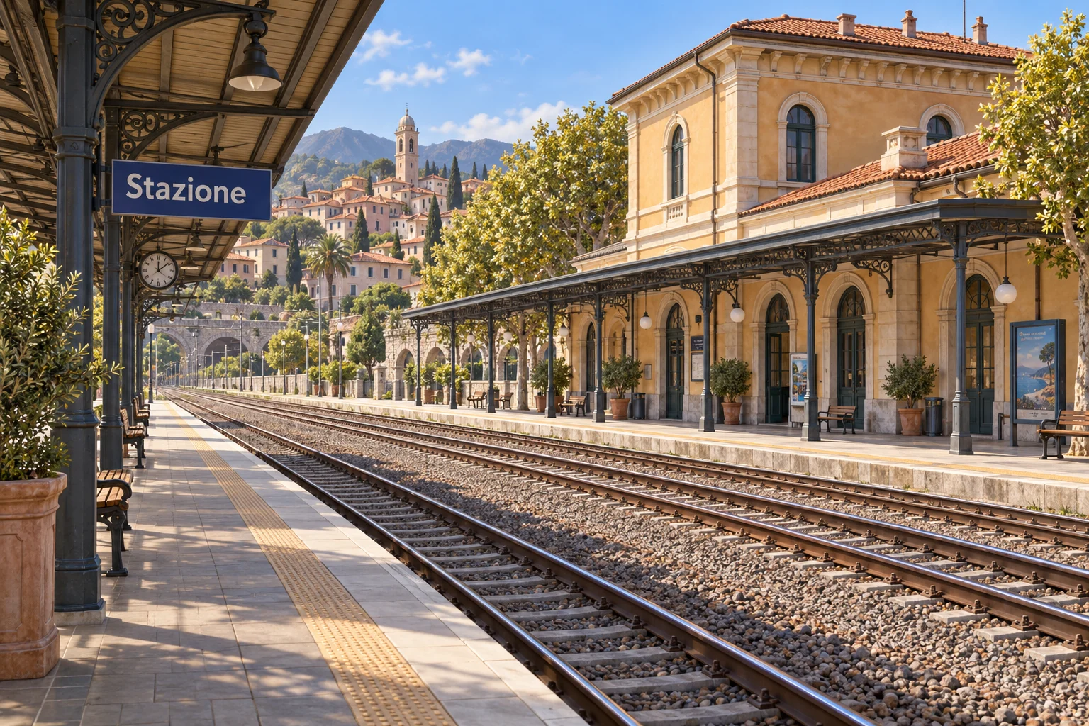 Italienischer Stadtbahnhof