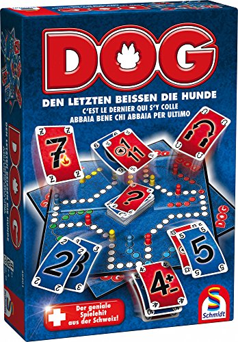 Schmidt Spiele 49201 Dog, Den letzten beissen die Hunde, Familienspiel, bunt