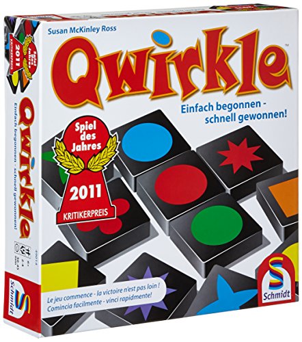 Schmidt Spiele 49014 – Qwirkle Legespiel, Spiel des Jahres 2011