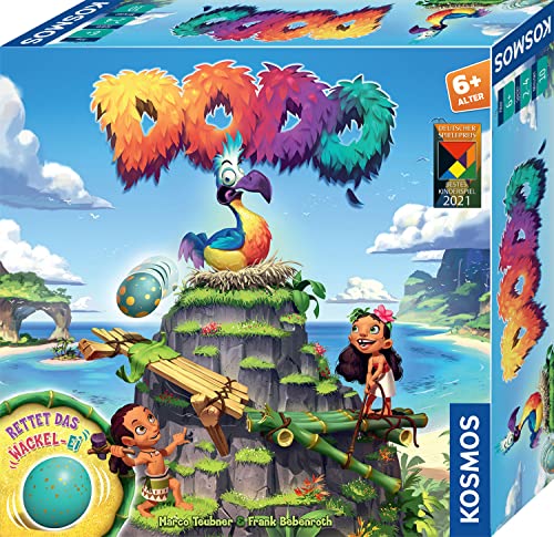 Kosmos 697945 Dodo – Rettet das Wackel-Ei, rasantes Brettspiel für Kinder ab 6 Jahre, für 2 – 4 Personen, lustiges Gesellschaftsspiel für die ganze Familie mit einfachen Regeln