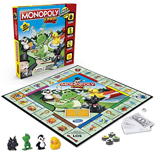 Hasbro Gaming A6984594 Monopoly – Junior, der Klassiker der Brettspiele für Kinder, Familienspiel, ab 5 Jahren